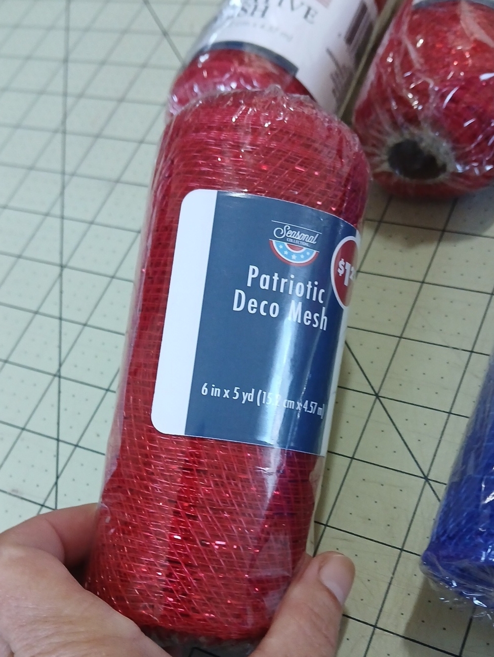 Deco Mesh Bundle - Red & Blue - Picture 4 of 8